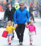 Matthew Broderick Walks His Girls To School