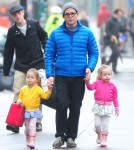 Matthew Broderick Walks His Girls To School