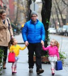 Matthew Broderick Walks His Girls To School