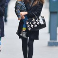 Miranda Kerr Takes Flynn For A Walk In New York City