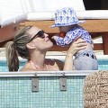 Molly Sims And Family Enjoy A Day At The Pool In Cabo