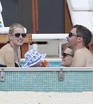 Molly Sims And Family Enjoy A Day At The Pool In Cabo