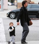 Exclusive... Orlando Bloom And His Son Flynn Shop In Beverly Hills