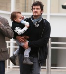 Exclusive... Orlando Bloom And His Son Flynn Shop In Beverly Hills