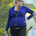Exclusive... Pregnant Sara Rue Out For A Walk In Hollywood
