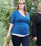 Exclusive... Pregnant Sara Rue Spends The Day With Family