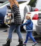 Zuma Rossdale Getting Dropped Off At School