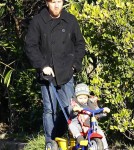 Exclusive... Ewan McGregor Takes Son Anouk Out For A Walk