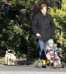 Exclusive... Ewan McGregor Takes Son Anouk Out For A Walk