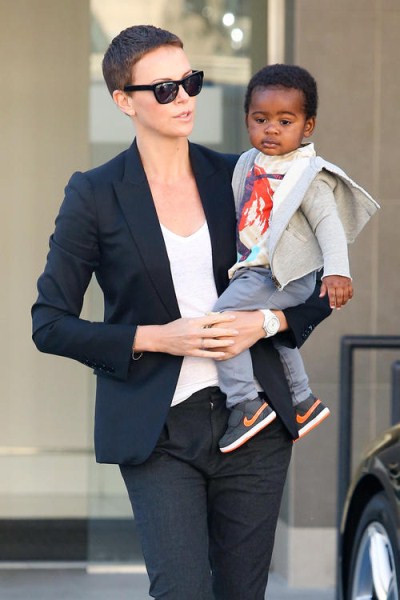 Charlize Theron Spotted Out And About With Jackson Theron