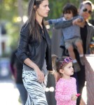 Exclusive... Alessandra Ambrosio Drops Off Anja At School