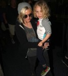 Ashlee Simpson & Bronx Return To Los Angeles