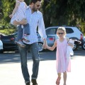 Ben Affleck Takes His Girls To The Farmers Market
