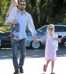 Ben Affleck Takes His Girls To The Farmers Market