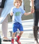 Exclusive... Camila Alves Takes Her Kids Out For Lunch