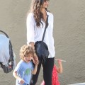 Exclusive... Camila Alves Takes Her Kids Out For Lunch