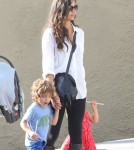 Exclusive... Camila Alves Takes Her Kids Out For Lunch