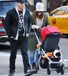 Drew Barrymore & Will Kopelman Take Olive For A Stroll
