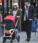 Drew Barrymore & Will Kopelman Take Olive For A Stroll