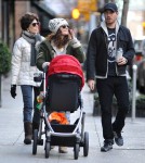 Drew Barrymore & Will Kopelman Take Olive For A Stroll