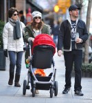Drew Barrymore & Will Kopelman Take Olive For A Stroll