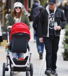Drew Barrymore & Will Kopelman Take Olive For A Stroll