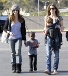 Semi-Exclusive... Jillian Michaels And Heidi Rhoades Take The Kids To The Farmer's Market