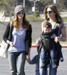 Semi-Exclusive... Jillian Michaels And Heidi Rhoades Take The Kids To The Farmer's Market