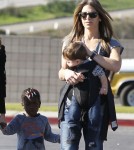 Semi-Exclusive... Jillian Michaels And Heidi Rhoades Take The Kids To The Farmer's Market