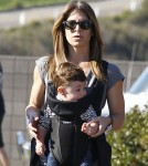 Semi-Exclusive... Jillian Michaels And Heidi Rhoades Take The Kids To The Farmer's Market
