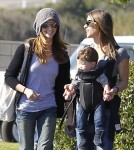 Semi-Exclusive... Jillian Michaels And Heidi Rhoades Take The Kids To The Farmer's Market