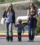 Semi-Exclusive... Jillian Michaels And Heidi Rhoades Take The Kids To The Farmer's Market