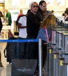 Jude Law And Kids Iris And Rudy Head To LAX To Catch A Flight Out Of Town