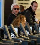 Jude Law And Kids Iris And Rudy Head To LAX To Catch A Flight Out Of Town
