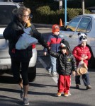 Julie Bowen Takes Her Kids To Farmers Market In Studio City