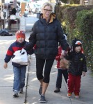 Julie Bowen Takes Her Kids To Farmers Market In Studio City