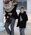 Kevin Costner takes his family to Paris