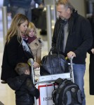 Kevin Costner takes his family to Paris