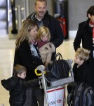 Kevin Costner takes his family to Paris