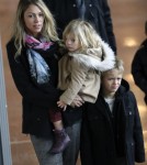 Kevin Costner takes his family to Paris