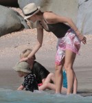 Naomi Watts & Liev Schreiber Take A Morning Swim