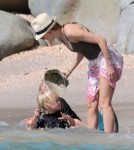 Naomi Watts & Liev Schreiber Take A Morning Swim