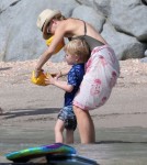 Naomi Watts & Liev Schreiber Take A Morning Swim