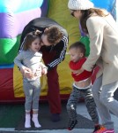 Mark McGrath Takes His Family To The Farmers Market In Studio City