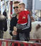 Mark McGrath Takes His Family To The Farmers Market In Studio City