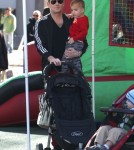 Mark McGrath Takes His Family To The Farmers Market In Studio City