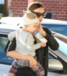 Exclusive... Miranda Kerr And Son Flynn At A Gym In Beverly Hills