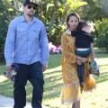 Exclusive... Joel Madden Brings Sparrow To See Nicole At The Beverly Hills Hotel