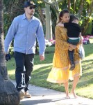 Exclusive... Joel Madden Brings Sparrow To See Nicole At The Beverly Hills Hotel