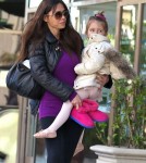 Oksana Grigorieva Takes Daughter Lucia To Ballet Class